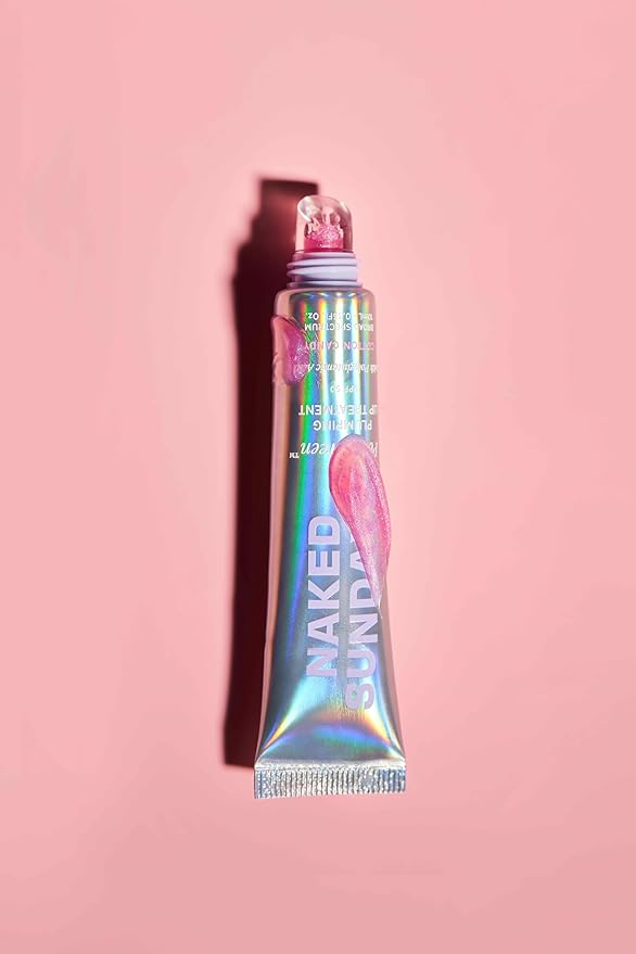 Naked Sundays PoutScreen™ SPF 50 Lip Balm – Hydrating Lip Treatment with Polyglutamic Acid for Moisture, Shine & Sun Protection | Vegan, Non-Sticky, Conditioning, High-Gloss Finish