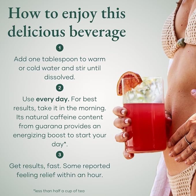 Glow Bloating SOS Drink Powder, Bloating Relief for Women with Morosil & Digestive Enzymes, for Water Retention, Metabolism, Gut Health & Immune Support, Citrus Orange - Dietitian Co-Developed
