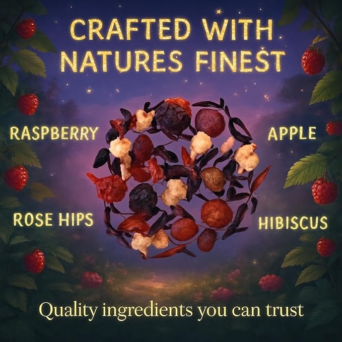 Bellasia Tea Could Catcher for Kids Using Real Fruit Pieces - Caffeine Free Herbal Tea Blend with Real Ingredients & Balanced Flavor- Add Loose Leaf Tea to Your Child’s Routine for A Fun & Tasty Drink