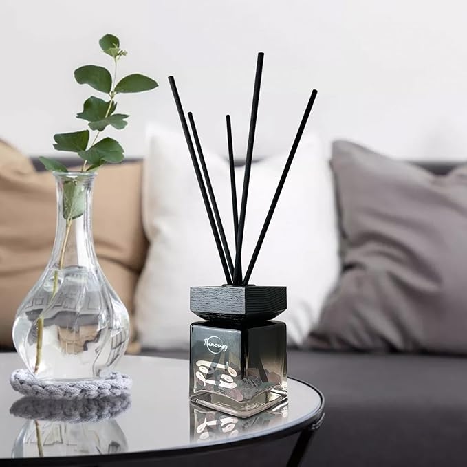 Innergy Cancer Zodiac Crystal-Infused Reed Diffuser – 100ml Aromatherapy Essential Oil Diffuser for Home – Long-Lasting Scent, Natural Crystal Energy for Relaxation & Balance