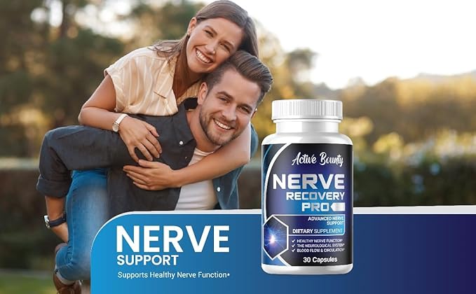 Nerve Recovery Pro – Nerve Support Supplement with Alpha Lipoic Acid, Turmeric & Acetyl-L-Carnitine – Supports Healthy Nerve Function, Circulation & Blood Flow – 30 Capsules - 1 Pack