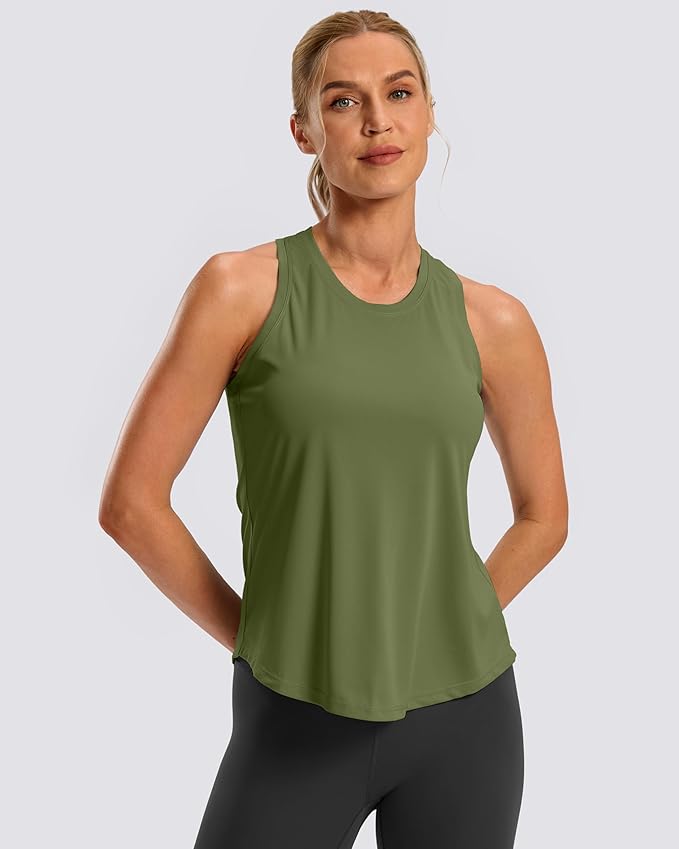 G Gradual Women's Workout Tank Tops Racerback Athletic Yoga Tops Loose Fit Sleeveless Running Gym Sports Shirts for Women