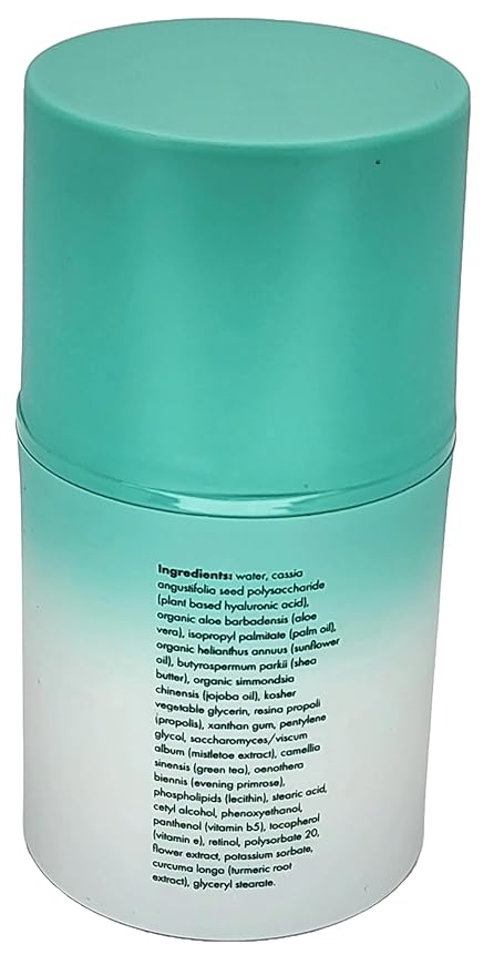 Retinol Cream for Face Anti Aging Moisturizer Wrinkle 1.7oz Night and Day with Botanical Hyaluronic Acid, Vitamin E, Jojoba Oil Aloe Vera Vegan - New Pump Bottle!