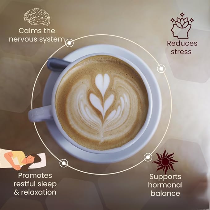 Super Relax β Stress & Sleep Support | Clinically Studied Ashwagandha & Reishi Superfood Latte Powder | Clean, Effective, Made in California
