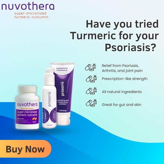 Nuvothera Super-Micronized Turmeric Curcumin Capsules 1-Month Supply Rapid Absorption, Whole Root, Non-GMO, Supports Joint, Skin, Gut Health & Antioxidants (60 Capsules)