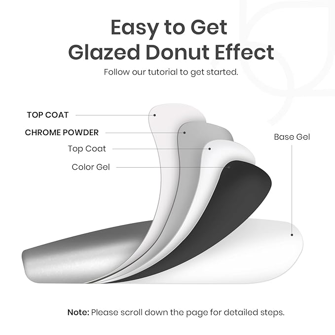 Beetles Silver Aurora Chrome Nail Powder Pearl Mirror Effect 1g Chrome Powder for Gel Nail Polish Silver Manicure Crome Nails Glazed Nails Art Design Gift for Women