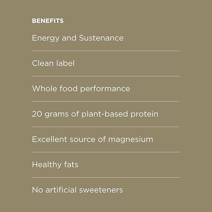 POSSIBLE Meal Bar - High Protein Energy Bars with 20g of Organic Plant-Based Protein - Vegan, Gluten-Free, Non-Dairy - USDA Organic - Clean Label - 1 Box, 10 Bars - Chocolate Almond