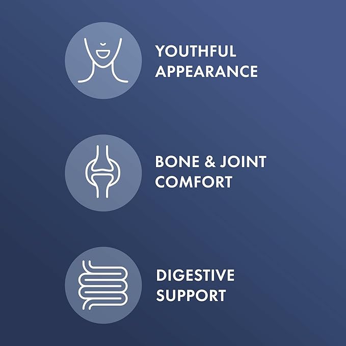 Dr. Mercola Collagen Complex - Supports Skin & Connective Tissue - Types I, II & III Collagen - Non-GMO, Gluten-Free & Soy-Free - 90 Tablets (30 Servings)