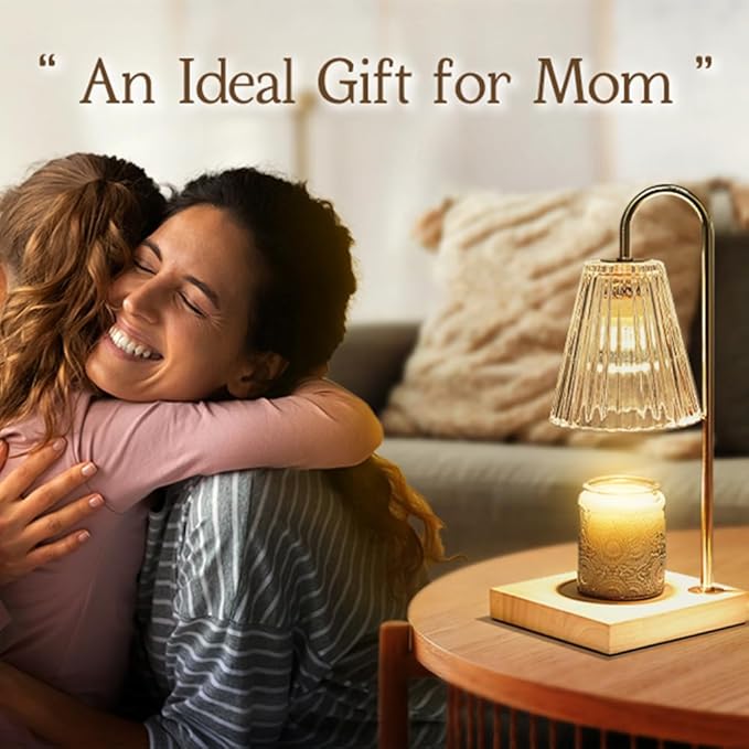Marycele Candle Warmer Lamp with Timer, Vintage Amber Nightstand Candle Warming Lamp for Home Room Decor, Dimmable Wax Warmer for Jar Candles, Wedding Registry Gifts for Women Couples 2025