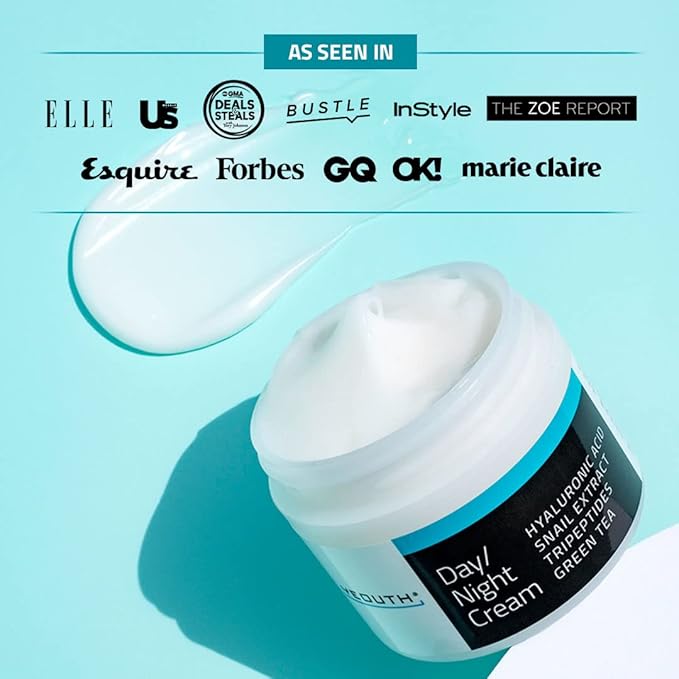 YEOUTH Day Night Face Moisturizer with Hyaluronic Acid, Snail Mucin Cream and Copper Tripeptide, Hydrating Fragrance Free Facial Moisturizer, Face Skin Care Cream for Women and Men 2oz