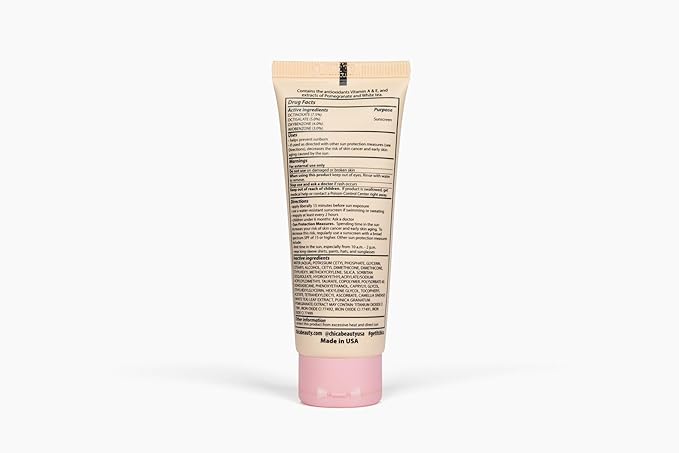 CHICA BEAUTY 3 in 1 Tinted Face Moisturizer with Anti-Aging Antioxidants, Vitamin A&E, SPF 30 Sunscreen with UVA/UVB Protection - Oil Free, Vegan, Cruelty & Paraben Free, All Skin Types - Medium Shade