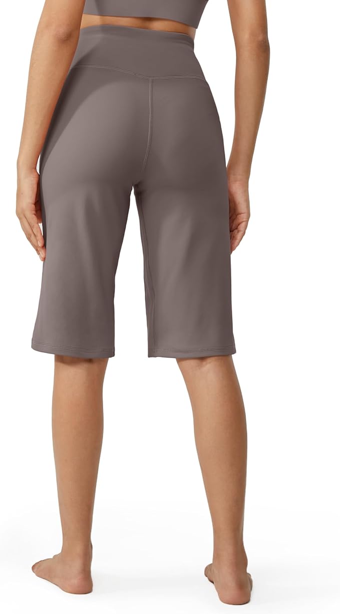 Promover Capri Pants for Women Wide Leg Yoga Cropped Pants with Pockets Loose Casual Summer Pants