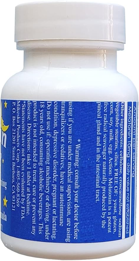 Melatonin 500 count 10mg Quick Dissolve Vegan Super Strength