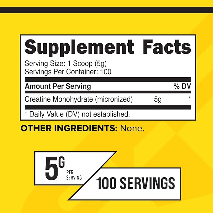 Primaforce Micronized Creatine Monohydrate Powder 500 Grams (1.1 Pounds)