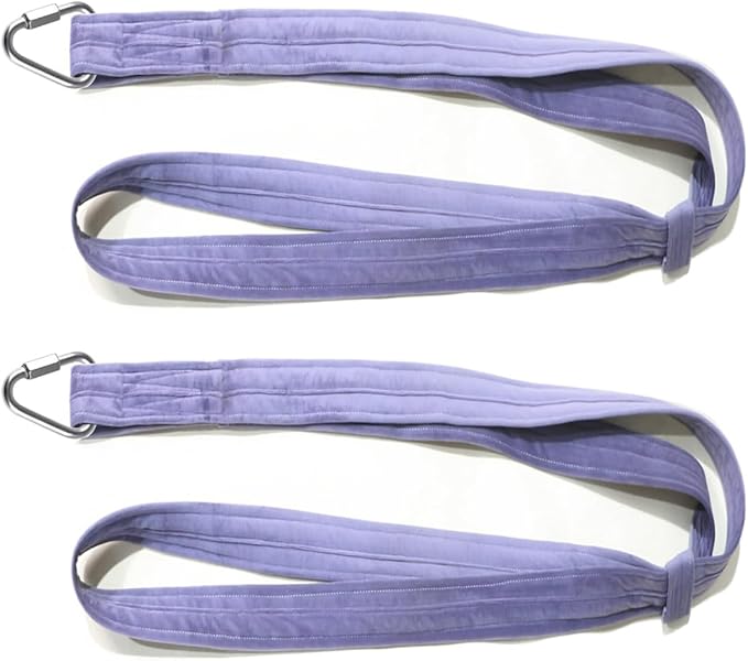 9ft 2.75m Aerial Straps Ropes Yoga Aerial Acrobatics Body Aerial Loop Trapeze Circus Apparatuses Equipment Three-Layer Straps 1 pairs