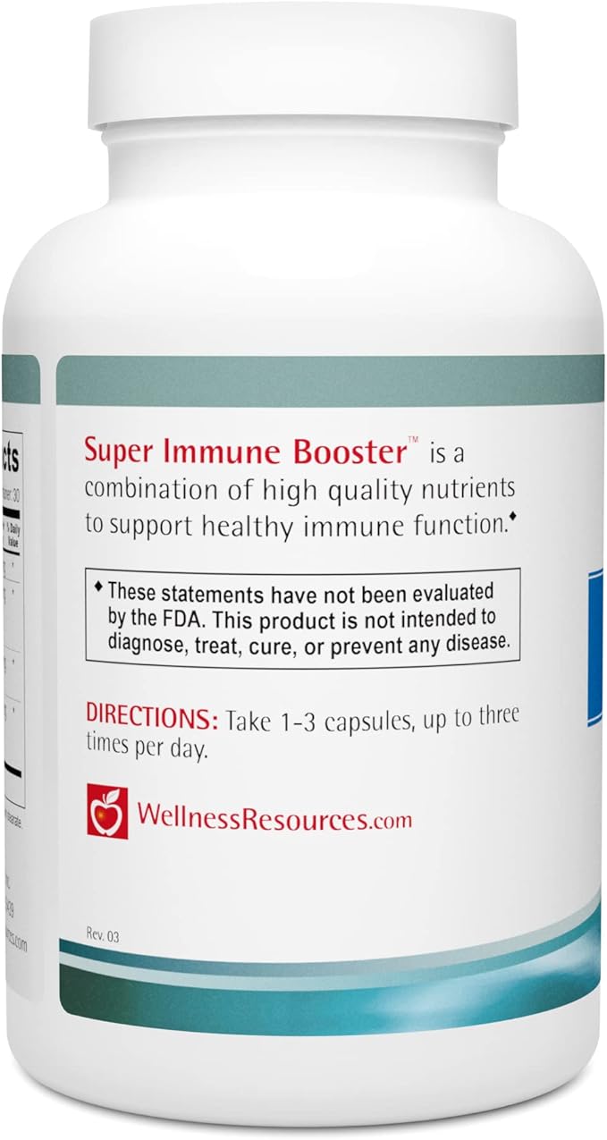 Super Immune Booster - Colostrum, Beta Glucan, Olive Leaf, Arabinogalactan (90 Capsules)