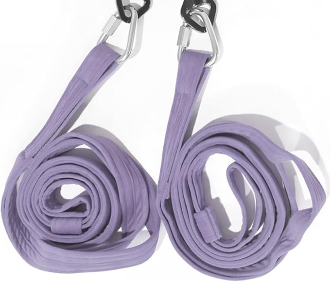 9ft 2.75m Aerial Straps Ropes Yoga Aerial Acrobatics Body Aerial Loop Trapeze Circus Apparatuses Equipment Three-Layer Straps 1 pairs