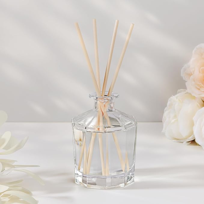 L'odeur Vill Reed Diffuser, 8.5 Oz(250ml) Juicy Lemon Bathroom Diffuser with 10 Sticks, Scented Diffuser Home Fragrance Essential Oil Reed Diffuser Set for Home Large Rooms Bathroom Shelf Decor