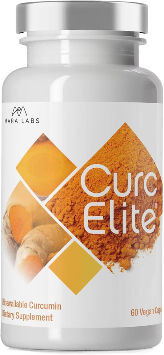 Mara Labs CurcElite Curcumin | Turmeric Extract 95% Curcuminoids | Vegan, No Fillers, and Non-GMO | 60 Vegan Capsules