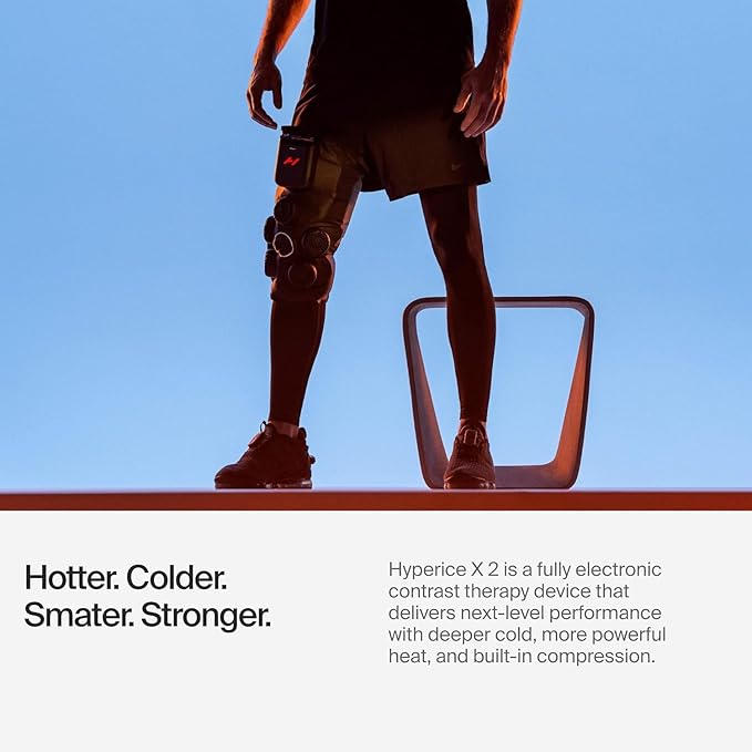 Hyperice X 2 Knee Advanced Heat and Cold Contrast Therapy - Pain and Inflammation Relief - Provides Increased Range of Motion - FSA/HSA Eligible