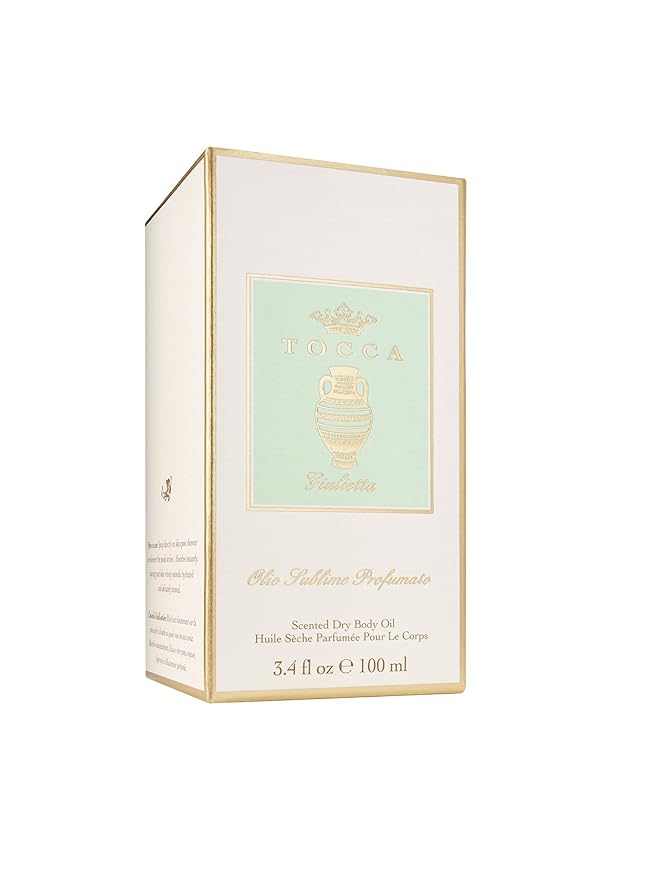 Tocca Giulietta Scented Dry Body Oil, 3.4 Fl Oz - Olio Sublime Profumato Body Fragrance Featuring Pink Tulips, Green Apple & Vanilla Orchid