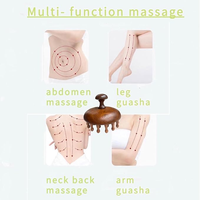 Wooden Scalp Massager|Bamboo Brush for Hair Growth|Wooden Hair Brush|Body Massage Tool