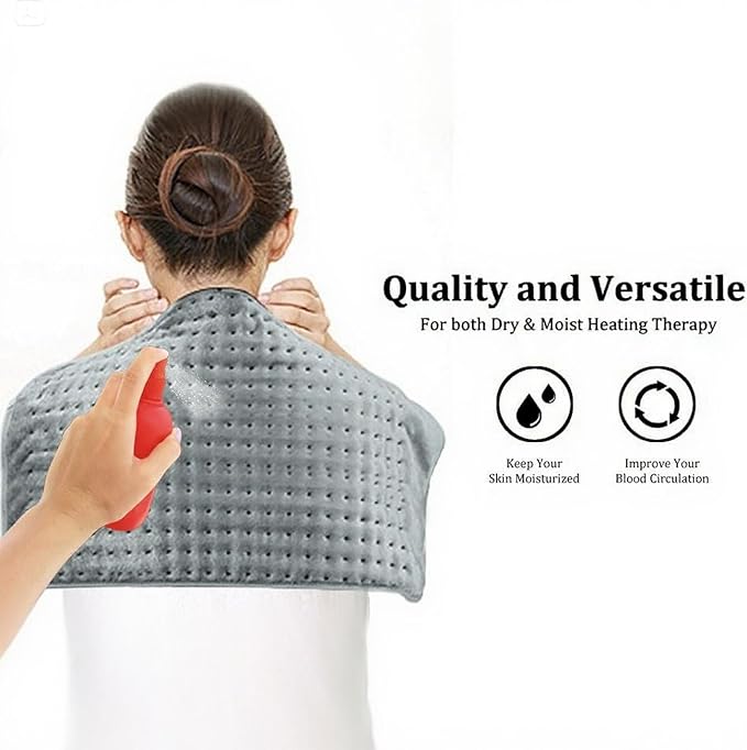 Heating Pad for Back Pain Relief 16x30 Large Electric Heating Pad for Full Body, Auto Shut Off, Moist/Dry Heat Pad Fast Heating – Heating Pads Large for Shoulders,Neck,Abdomen,Legs Machine Washable