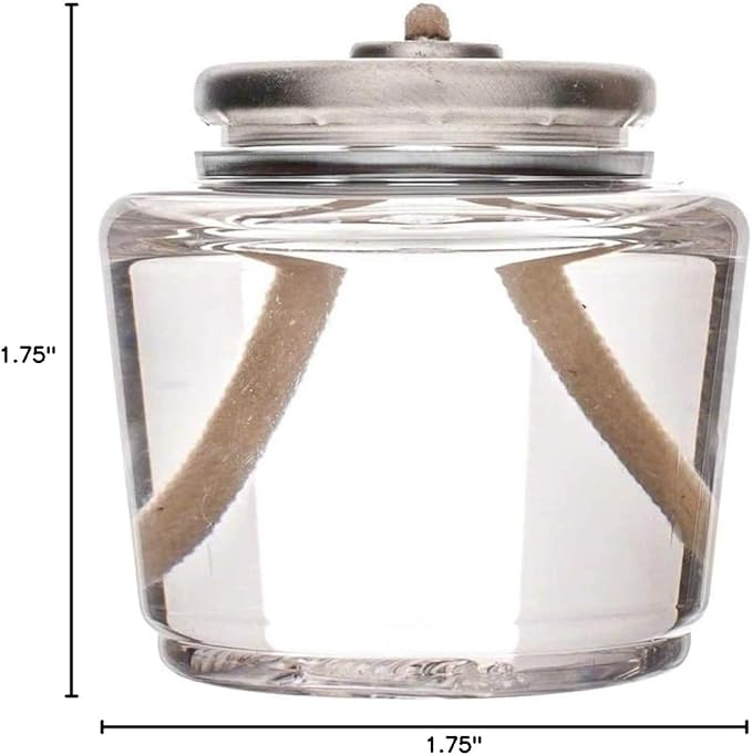 D'light Online 15 Hour Liquid Votive Candles Disposable Fuel Cells Small Oil Lamp for Events, Emergency Candles, Restaurant Tables, Romantic Dinner Candles and Wedding Tables (Set of 12)