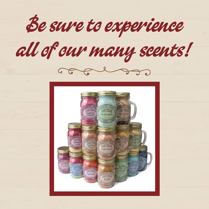 Our Own Candle Company, Vanilla Waffle Cone Scented Mason Jar Candle, 100 Hour Burn Time, 13 Ounces