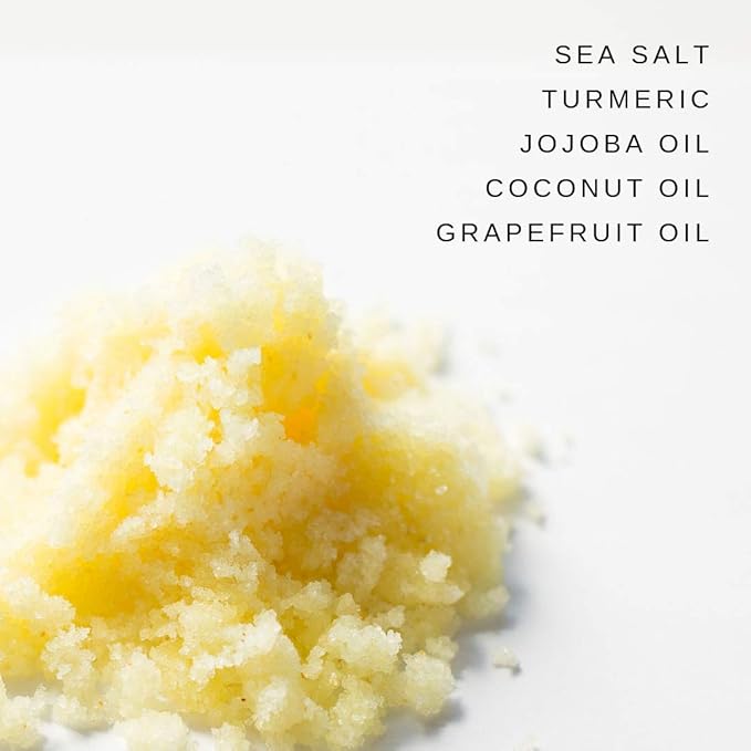PURE SOL. Turmeric Body Scrub, Glowing, Exfoliating for Soft Healthy Skin, Exfoliated Dry DeHydrated Dead Skin, Improves Skin Texture (1 Pack)