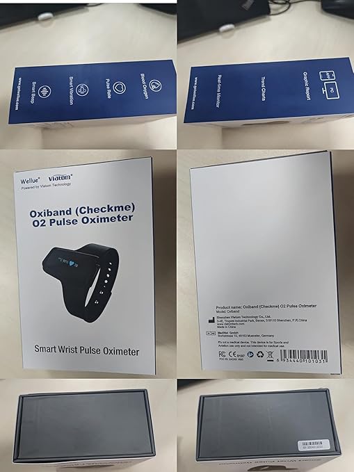 Wellue Wrist Pulse Oximeter| 100-Hour Endurance Blood Oxygen Monitor with Audible Reminder, Rechargeble Checkme O2 Ultra for Tracking SpO2 and Pulse Rate, Comes with Free PC Software & APP