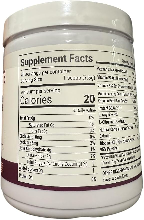 Superfood Beets Powder, 21.2oz 80 Servings - Beetroot Powder Organic Beet Root Blend with Green Tea & Berry Flavor, Non-GMO, Plant-Based Drink Mix