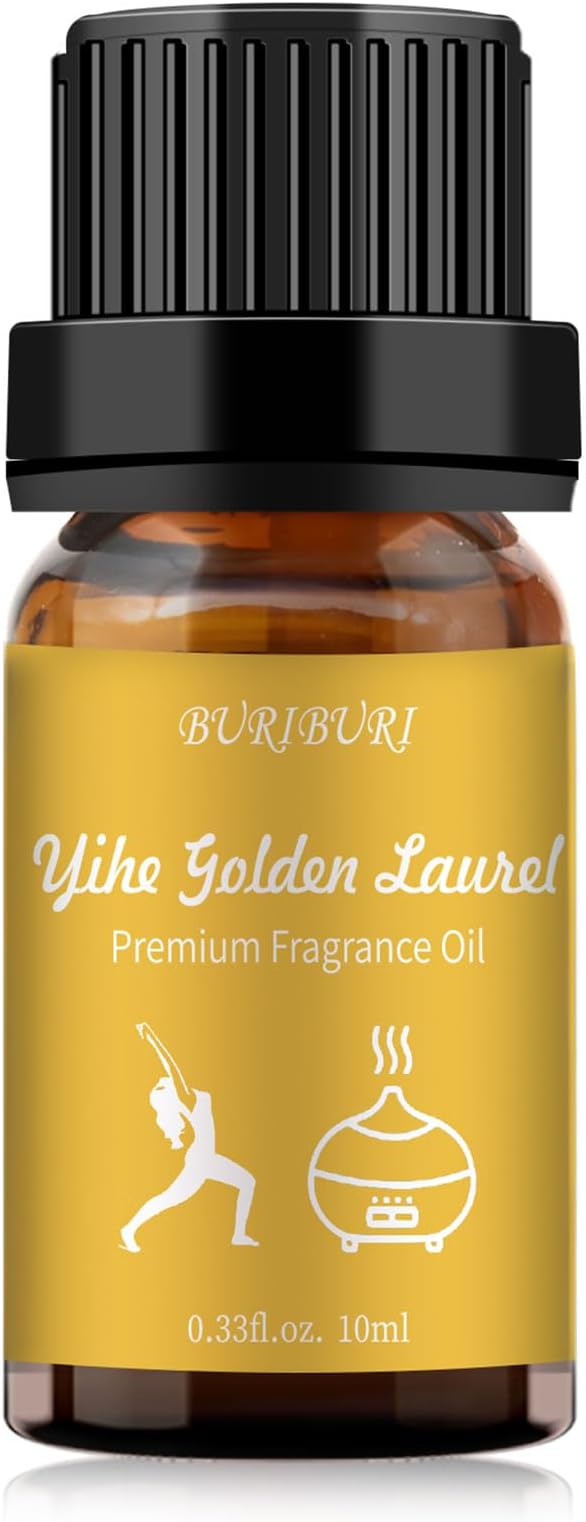 BURIBURI Hotel Scent Essential Oil, Lifestyle Hotel Collection Fragrance Aromatherapy Oil Blends, Air Freshener Hotel Collection Diffuser Oil - Yihe Golden Laurel