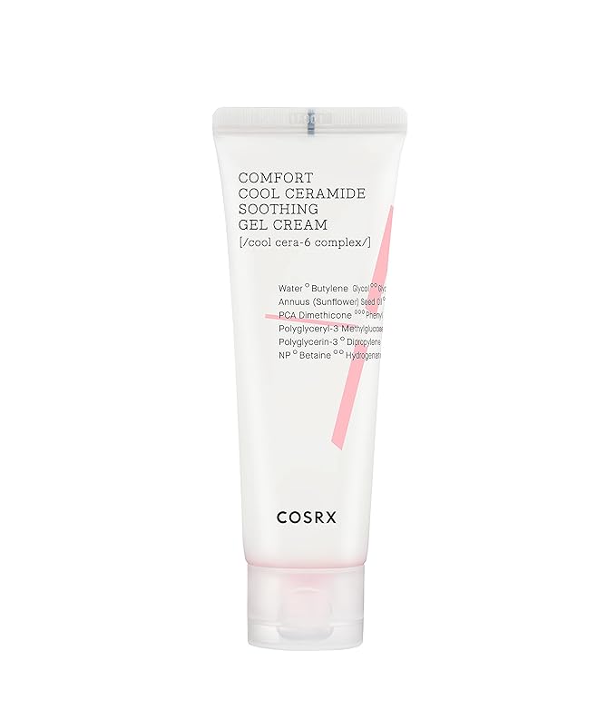 COSRX Balancium Comfort Cool Ceramide Soothing Gel Cream 85ml / 2.87 fl. oz, Light, Cooling, Gel Lotion. After-Sun, Gel Moisturizer, Strengthen & Plump Skin