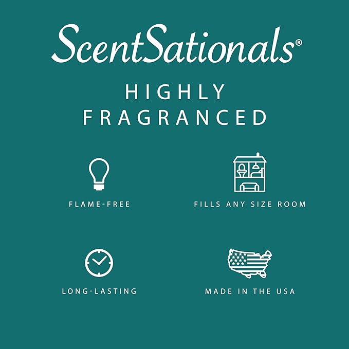 Scentsationals Wax Melts, Wax Cubes Strong Scent - Flower Garden Collection Plumeria Waters - Long Lasting Scented Wax Melts for Warmer, 10oz (24-Cubes)