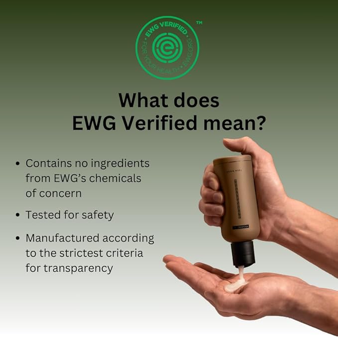 HygieneLab Body Lotion for Men – EWG Verified, Ultra Hydrating, Non-Toxic, Fast-Absorbing, Fragrance-Free, Unscented, Paraben-Free, Sulfate-Free, Daily body lotion for Dry Skin & Sensitive Skin, 12oz