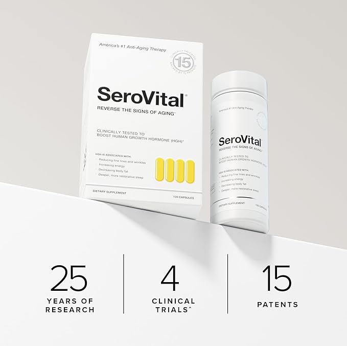Serovital Renewal Complex - Anti Aging Supplements - Amino Acids - Peptides - Improved Energy and Immunity, Better Deeper Sleep, 30-Day Supply