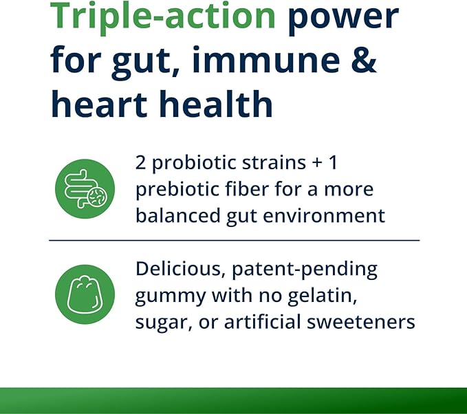 Metagenics UltraFlora 3 in 1 Daily Probiotic & Postbiotic Gummies - Shelf-Stable for Adults & Kids - Supports Gut Health, Healthy Gut Flora & Immune Support* - 60 Gummies