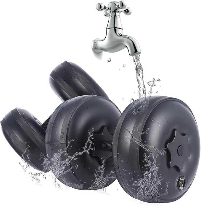 Water Filled Dumbbells Set - Water Filled Weights - Portable Travel Weights - Weights Adjustable Dumbbells - Portable Fitness Equipment - Strength Training - Fitness and Shaping