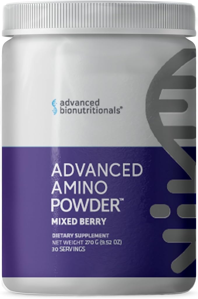 Advanced Bionutritionals – Advanced Amino Powder, Amino Acid Supplement, Build Muscle, Post Workout Recovery, Energy,Non-GMO, Gluten Free, Dairy Free, Vegan (30 Servings)