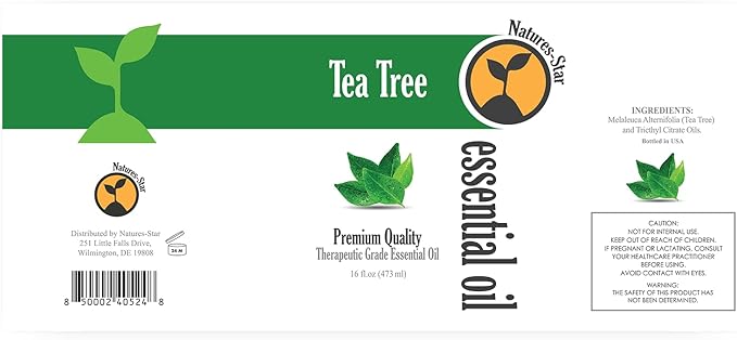 2 Pack 16oz Bulk Size Tea Tree Essential Oil - (32 Ounce Total) - Therapeutic Grade Essential Oil - 16 Fl Oz Tea Tree Oil Bottles - Bulk Tea Tree Oil - Bulk Essential Oils