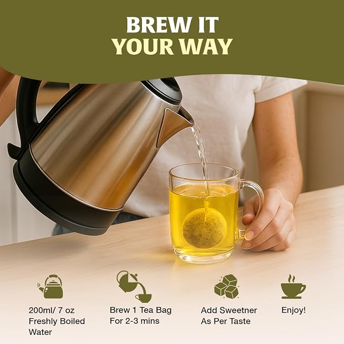 HANDPICK Fennel Seed Tea Bags (100 Count), Authentic Indian Origin with Natural Aroma & Sweetness | Naturally Support Digestion & Immune System | 100% Pure, Non GMO & Caffeine Free