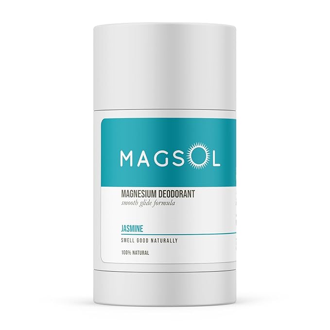 MAGSOL Natural Deodorant for Women & Men | Aluminum Free Deodorant for Women | Gentle on Skin with Sweet Almond Oil & Beeswax | Baking Soda Free | Paraben & Pthalate Free (Jasmine)