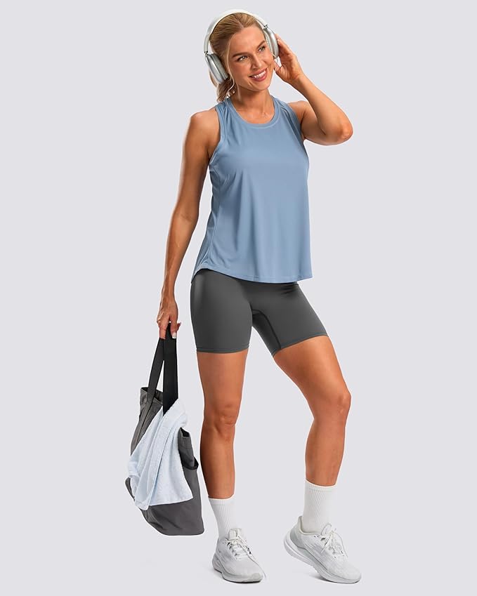 G Gradual Women's Workout Tank Tops Racerback Athletic Yoga Tops Loose Fit Sleeveless Running Gym Sports Shirts for Women