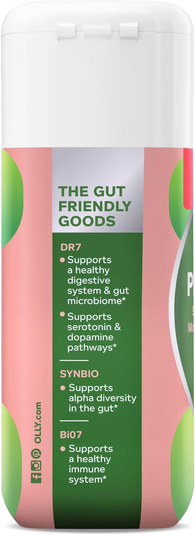 OLLY Big 10 Probiotic, Supports a Healthy Gut Microbiome,* 10 Billion CFUs, 30 Day Supply - 30 Count