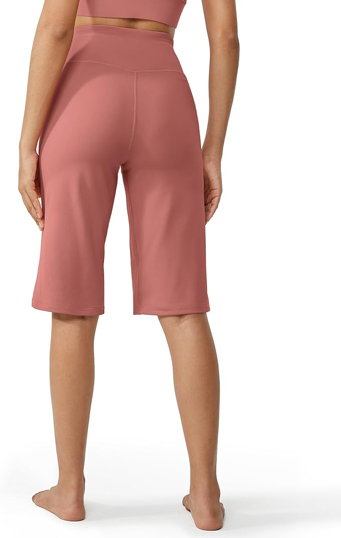 Promover Capri Pants for Women Wide Leg Yoga Cropped Pants with Pockets Loose Casual Summer Pants