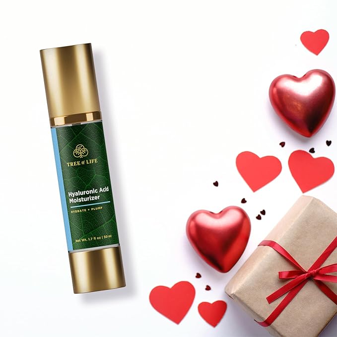 Tree of Life Beauty Moisturizer, Hydrating, Anti-Aging, Reduces Dark Spots & Fine Lines, Brightens, Firmer and Smoother Skin Non Greasy - Hyaluronic Acid Face Cream 1.7 Fl Oz