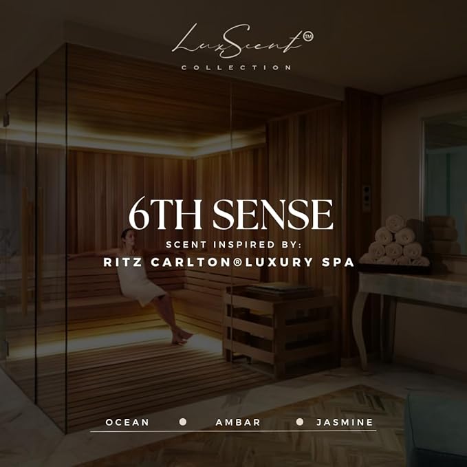 Aroma Diffuser Oil 1200ML 6Th Sense - Waterless Essential Oil for diffusers - Luxury Hotel Fragrance Inspired - Aroma Oil for Aromatherapy - Fits in Any Diffuser (6Th Sense)