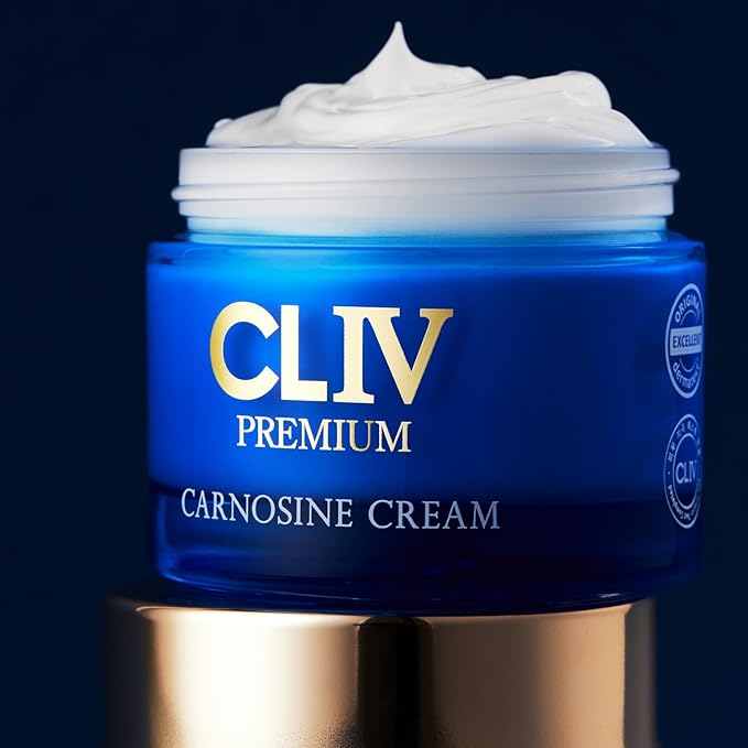 CLIV Carnosine Cream – Korean Skincare Moisturizer with Carnosine, Retinol & Peptides – Smoothing & Hydrating Face Cream for Skin Texture & Elastic Feel – 1.69 fl oz (50ml)
