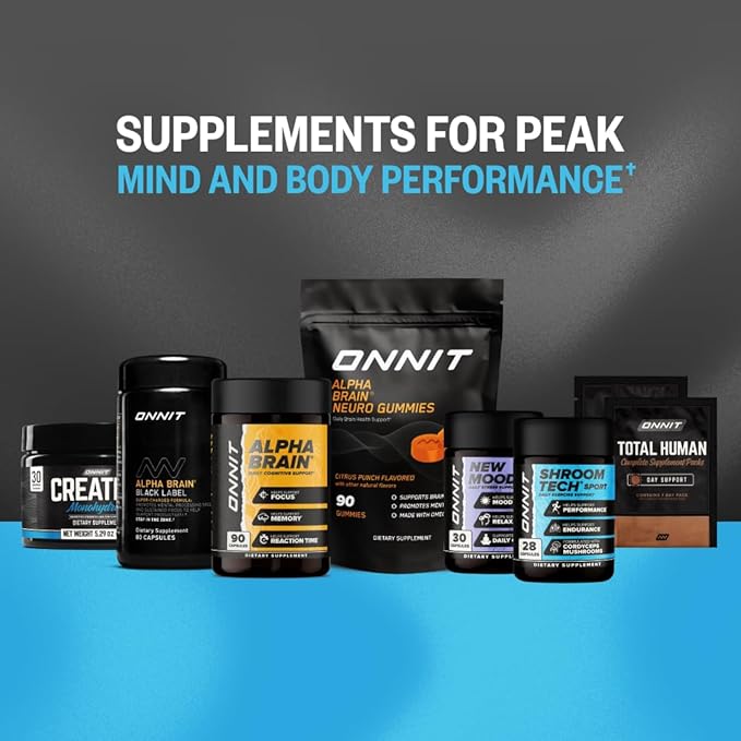 ONNIT Creatine Monohydrate Powder – 5g Premium Creatine for Muscle Strength, Power & Lean Mass, Supports Brain Health & Cellular Energy, Unflavored, 30 Servings, 5.29 oz (2-Pack)